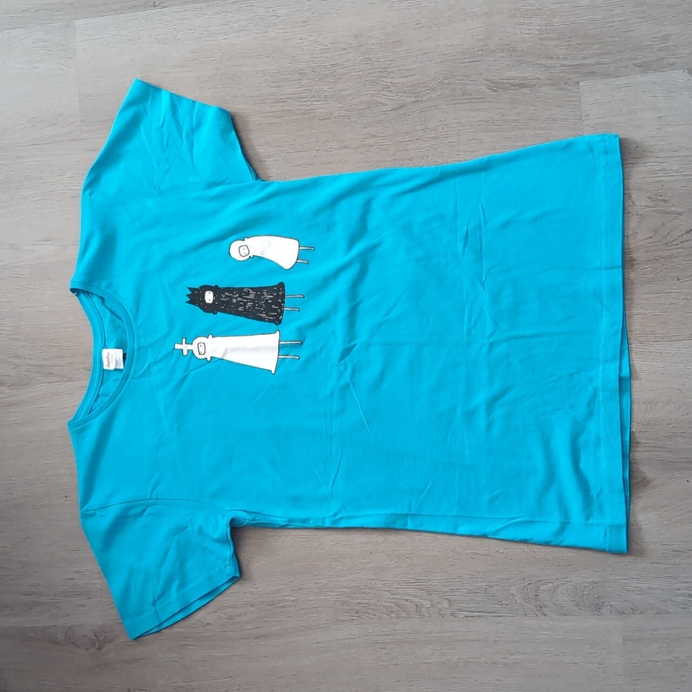 Threadless Chess Pieces Decal T-shirt / Girly Large / NWOT